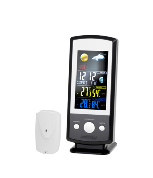 Mesko | MS 1177 | Black | Colorful Digital Display | Weather station