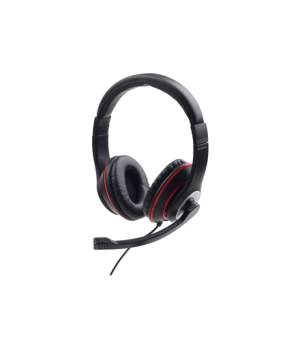 Gembird | Stereo headset | MHS-03-BKRD | On-Ear | Built-in microphone | 3.5 mm