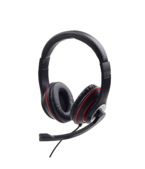 Gembird | Stereo headset | MHS-03-BKRD | On-Ear | Built-in microphone | 3.5 mm