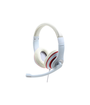 Gembird | Stereo Headset | MHS 03 WTRD | 3.5 mm | White with Red Ring | Headset