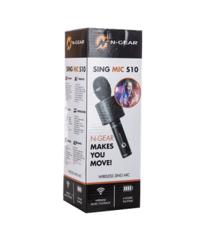 N-Gear | Sing Mic S20 Bluetooth Karaoke Disco Microphone | Yes | Black | Yes