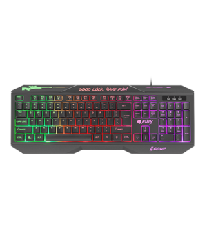 Fury HELLFIRE 2 Gaming keyboard RGB LED light US Wired Black 1.45 m