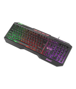 Fury HELLFIRE 2 Gaming keyboard RGB LED light US Wired Black 1.45 m