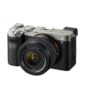 ILCE-7CL Sony Alpha A7C Full-frame Mirrorless Interchangeable Lens Camera with Sony FE 28-60mm F4-5.6 Zoom Lens, Silver | Sony |