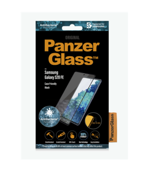 PanzerGlass | Samsung | Galaxy S20 FE CF | Glass | Black | Works with face recognition and is compatible with the in-screen fing