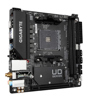 Gigabyte | A520I AC | Processor family AMD | Processor socket AM4 | DDR4 DIMM | Memory slots 2 | Number of SATA connectors 4 | C