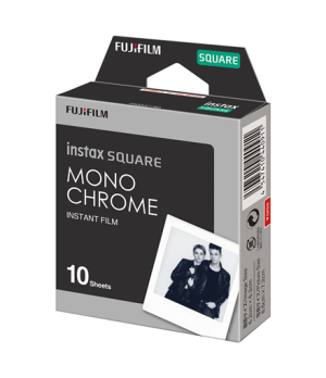 Fujifilm | Instax Square Monochrome (10pl) Instant Film | 86 x 72 mm | Image area: 62 × 62 mm | Quantity 10