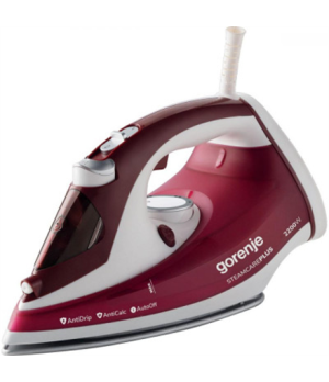 Gorenje | Steam Iron | SIH3000RBC | Steam Iron | 3000 W | Water tank capacity 350 ml | Continuous steam 40 g/min | Steam boost p