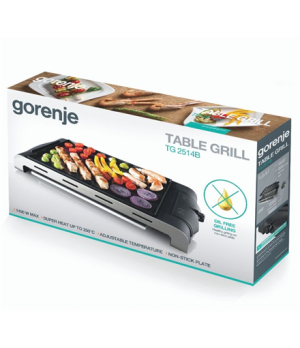 Gorenje Grill TG2514B Table 1400 W Black