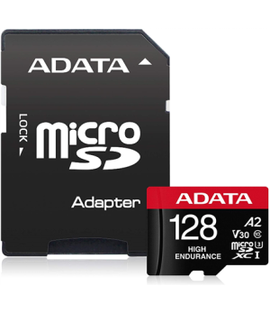 ADATA | AUSDX128GUI3V30SHA2-RA1 Memory Card | 128 GB | MicroSDXC | Flash memory class 10 | Adapter