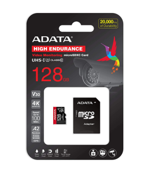 ADATA | AUSDX128GUI3V30SHA2-RA1 Memory Card | 128 GB | MicroSDXC | Flash memory class 10 | Adapter