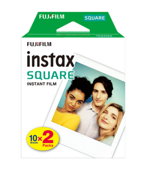 Fujifilm | Instax Square Glossy Instant film (2x10pl) | 86 x 72 mm | Image dimensions: 62 × 62 mm | Quantity 20