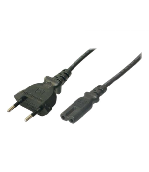 Logilink | Power cord | CP092 | Black Euro plug (CEE 7/16) | IEC 60320 C7 connector