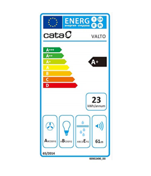 CATA | Hood | VALTO 900 XGWH | Energy efficiency class A+ | Wall mounted | Width 90 cm | 575 m³/h | Touch control | White | LED