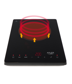 Adler | Hob | AD 6513 | Number of burners/cooking zones 1 | LCD Display | Black | Induction