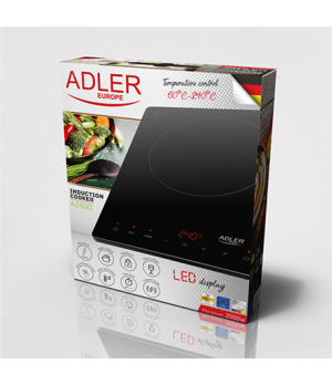 Adler | Hob | AD 6513 | Number of burners/cooking zones 1 | LCD Display | Black | Induction