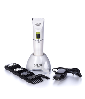 Adler | Hair clipper | AD 2827 | Cordless or corded | Number of length steps 4 | White