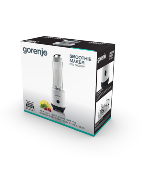 Gorenje | Blender | BSM600LBW | Personal | 300 W | Jar material Plastic | Jar capacity 0.6 L | Ice crushing | White