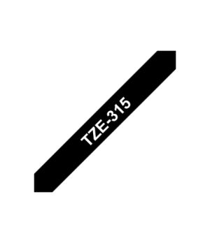 Brother | TZe-315 Laminated tape | White on Black | TZe | 8 m | 0.6 cm