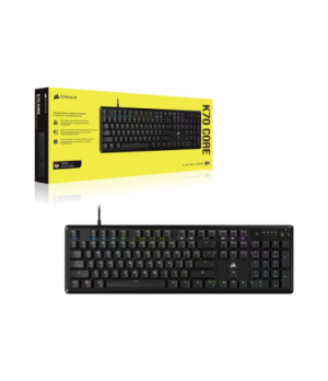 Corsair | Mechanical Gaming Keyboard | K70 CORE RGB | Gaming keyboard | Wired | N/A | Black | USB Type-A | RED