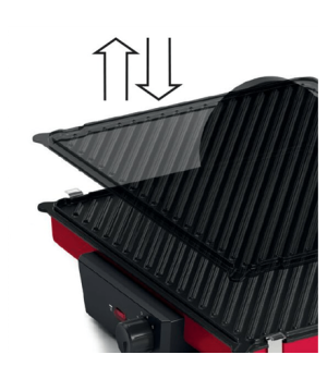 Bosch | TCG4104 | Grill | Contact | 2000 W | Red