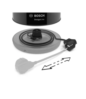 Bosch | Kettle | DesignLine TWK3P423 | Electric | 2400 W | 1.7 L | Stainless steel | 360° rotational base | Jet black polished