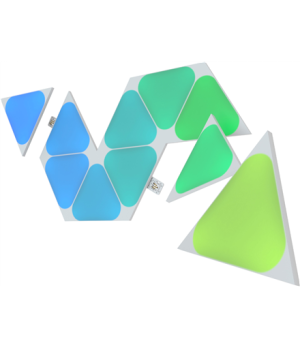 Nanoleaf|Shapes Triangles Mini Expansion Pack (10 panels)|1 x 0.54 W|16M+ colours|2.4GHz WiFi b/g/n