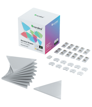 Nanoleaf|Shapes Triangles Mini Expansion Pack (10 panels)|1 x 0.54 W|16M+ colours|2.4GHz WiFi b/g/n