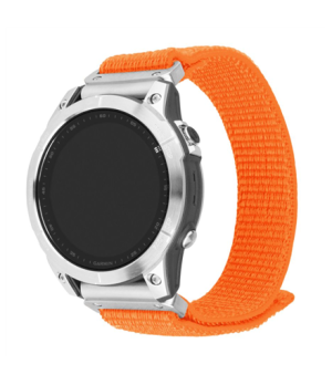 Fixed | Sporty Strap for Garmin QuickFit 26mm | 160-210 mm | Orange | Nylon