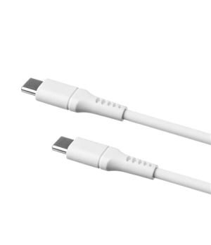 Fixed | Liquid Silicone Cable USB-C/USB-C, 2m, 60W | FIXDLS-CC2-WH