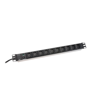 Digitus Aluminum outlet strip, IEC C14 plug | DN-95404 | Sockets quantity 10