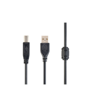 USB 2.0 A-plug B-plug 3 m (10 ft) cable with ferrite core | Cablexpert