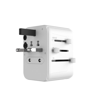 Fixed | Voyager World Adapter | FIXCT30-1C2A-WH | USB-A/USB-C | Travel Adapter