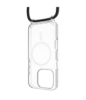 Fixed | MagPure Neck | Back Cover with Lanyard | Apple | iPhone 16 Pro Max | TPU | Clear, Black