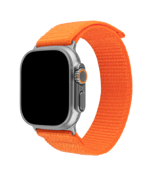 Fixed | Sporty Strap for Apple Watch Ultra 49mm | 160-210 mm | Watch strap | Orange | Nylon