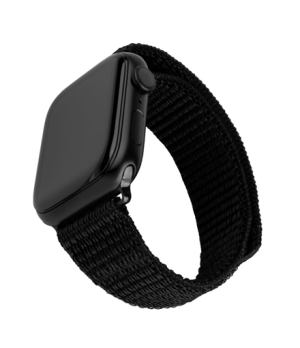 Fixed | Sporty Strap for Apple Watch 38/40/41mm | 160-210 mm | Black | Nylon