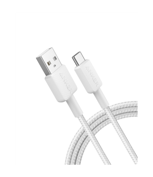 Anker 322 Nylon Cable, White | A81H6G21 | USB-A to USB-C