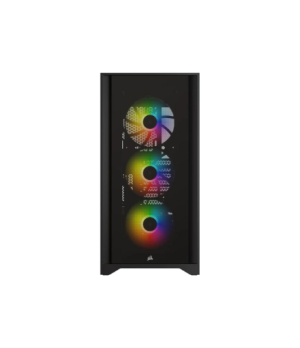 Corsair | Tempered Glass Mid-Tower ATX Case | iCUE 4000X RGB | Side window | Black | Mid-Tower | Power supply included No | ATX