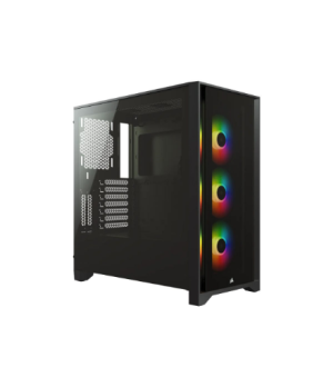 Corsair | Tempered Glass Mid-Tower ATX Case | iCUE 4000X RGB | Side window | Black | Mid-Tower | Power supply included No | ATX