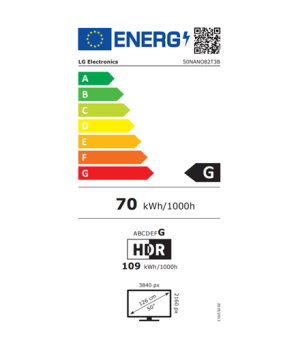 LG 4K Smart NanoCell TV | 50NANO82T3B | 50" | Smart TV | webOS 24 | Black