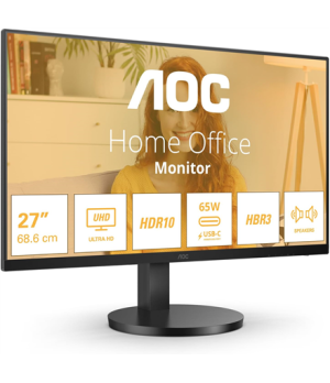 AOC U27B3M | 27 " | VA | UHD | 16:9 | 60 Hz | 4 ms | 3840 x 2160 pixels | 300 cd/m² | HDMI ports quantity 2