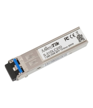 MikroTik | S-85DLC05D | SFP | Multi-Mode Fiber | Dual LC | 10/100/1000 Mbit/s | Wavelength 850 nm | Maximum transfer distance 55