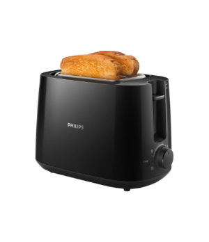 Philips Daily Collection Toaster | HD2581/90 | Power 900 W | Number of slots 2 | Housing material Plastic | Black