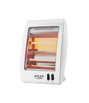 Adler | Heater | AD 7709 | Halogen Heater | 800 W | Number of power levels 2 | White