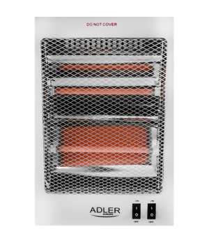 Adler | Heater | AD 7709 | Halogen Heater | 800 W | Number of power levels 2 | White