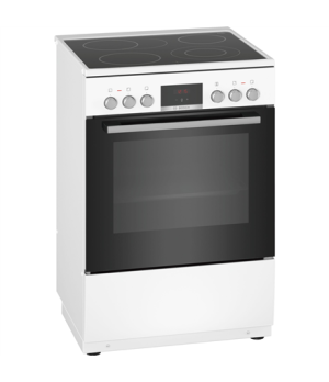 Bosch | Cooker | HKR39A220U | Hob type Vitroceramic | Oven type Electric | White | Width 60 cm | Electronic ignition | Grilling 