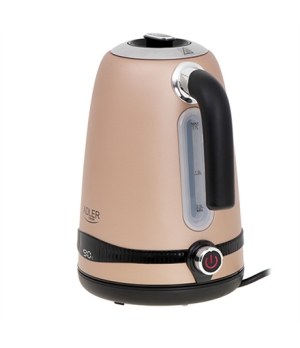 Adler | Kettle | AD 1295 | Electric | 2200 W | 1.7 L | Stainless steel | 360° rotational base | Golden