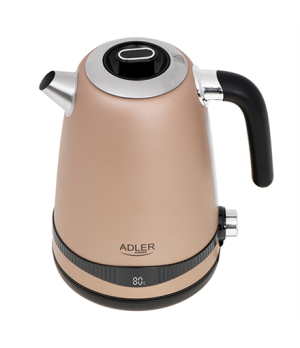 Adler | Kettle | AD 1295 | Electric | 2200 W | 1.7 L | Stainless steel | 360° rotational base | Golden