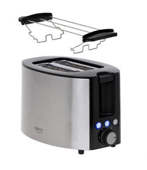 Camry | Toaster | CR 3215 | Power 1000 W | Number of slots 2 | Housing material Stainless steel | Black/Stainless steel