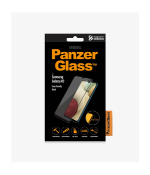 PanzerGlass | Samsung | Galaxy A12 | Tempered glass | Black | Full frame coverage Rounded edges Crystal clear 100% touch preserv